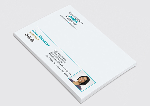 Full Color 10×6 Extra Large Custom Real Estate Sticky Notes